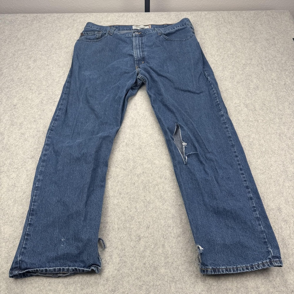 Levis 569 Jeans Mens 38x30 (38x28) Blue Relaxed Fit Loose Straight Distressed